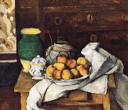 Paul Cezanne of still life with fruit France oil painting artist